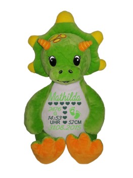 Plüschtier Dino mit Namen